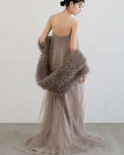 Load image into Gallery viewer, Fruffy greige dress