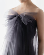 Load image into Gallery viewer, Charcoal Big ribbon dress