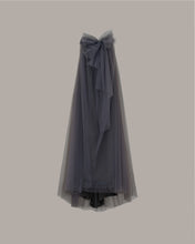 Load image into Gallery viewer, Charcoal Big ribbon dress
