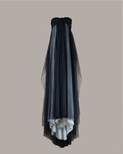 Load image into Gallery viewer, Black satin ribbon dress
