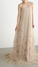 Load image into Gallery viewer, Flower beige color dress
