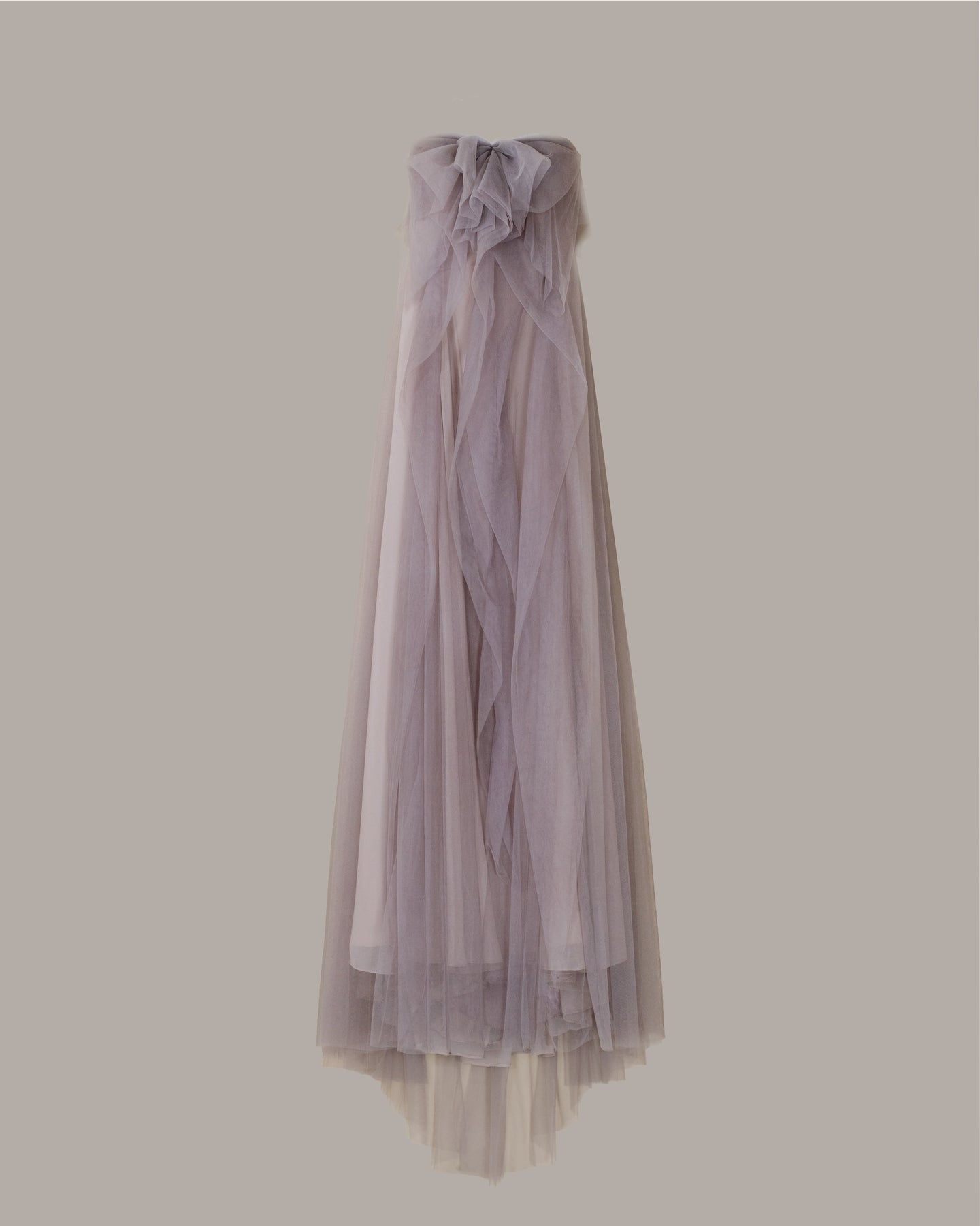 Smoky purple Raffle color dress