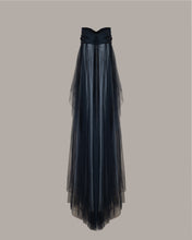 Load image into Gallery viewer, Black satin ribbon dress
